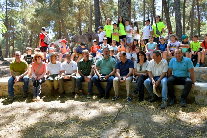 Imagen de la visita a la zona de acampada (JUNTA)