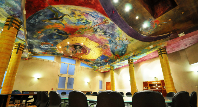 Sala donde se celebrará el congreso (FUNDACIÓN EUROÁRABE) 