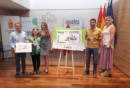 Presentación del cupón de la ONCE dedicado a Baza (ONCE) 