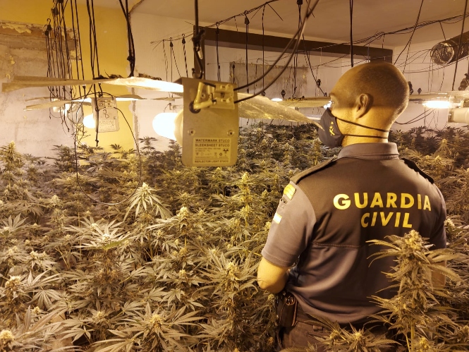 Uno de los centros de producción desmantelados (GUARDIA CIVIL) 