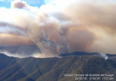 Incendio de Los Guájares, en imagen de archivo (INFOCA) 