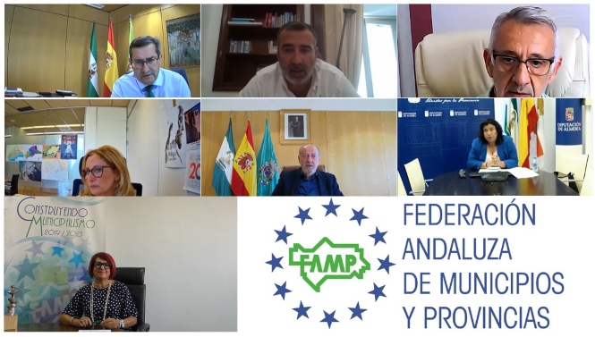 Imagen de la reunión telemática (DIPGRA)
