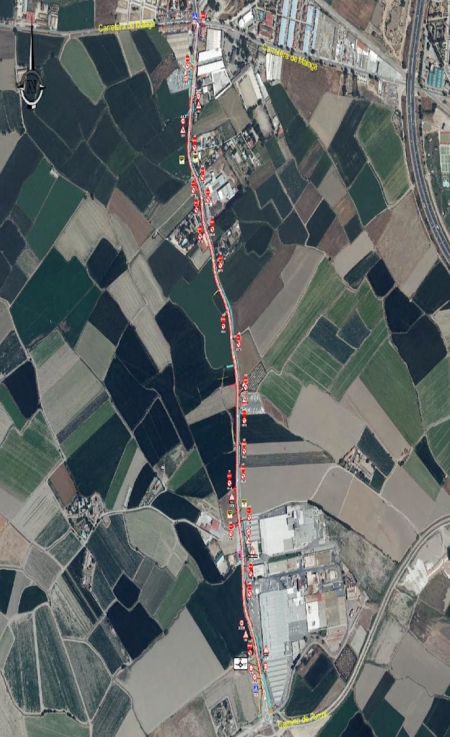 Tramo donde se realizarán las mejoras (DIPGRA) Tramo donde se realizarán las mejoras (DIPGRA)
