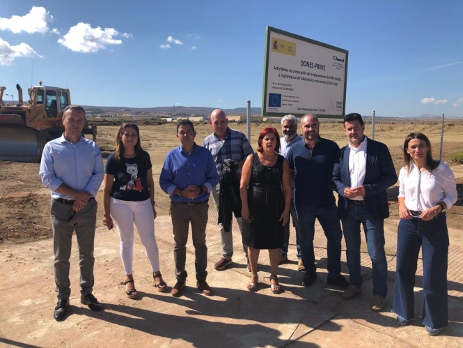 Imagen de la visita a las obras (PSOE)