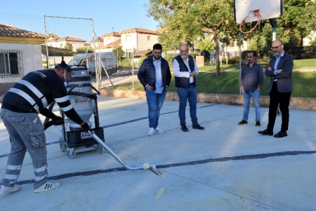 Imagen de la visita a las obras (AYTO. ALBOLOTE) Imagen de la visita a las obras (AYTO. ALBOLOTE)
