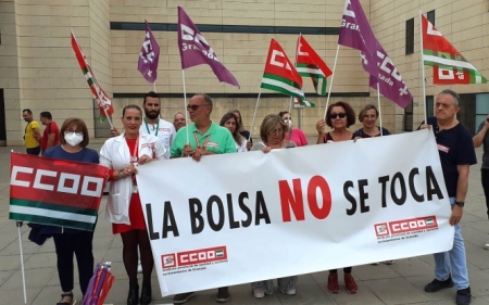 Imagen de la concentración (CCOO) Imagen de la concentración (CCOO)