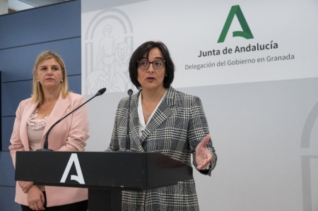 Inmaculada Hernández y María José Martín en rueda de prensa (JUNTA) 