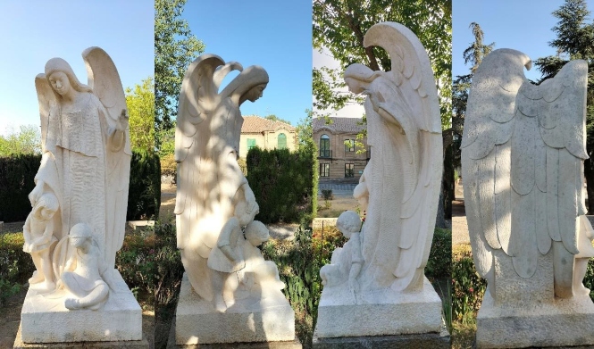 Estado en que ha quedado el ángel tras su restauración (DIPGRA)