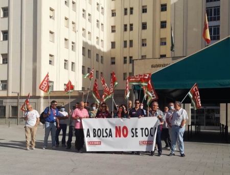 Imagen de la concentración (CCOO) Imagen de la concentración (CCOO)
