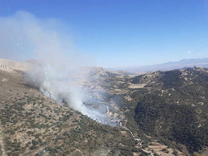 Lugar del incendio (INFOCA) 
