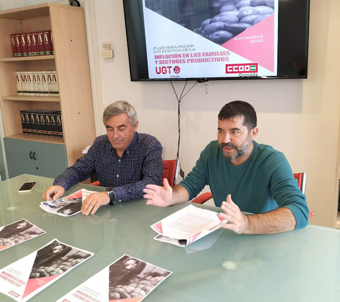 Presentación del plan antinflación (CCOO)