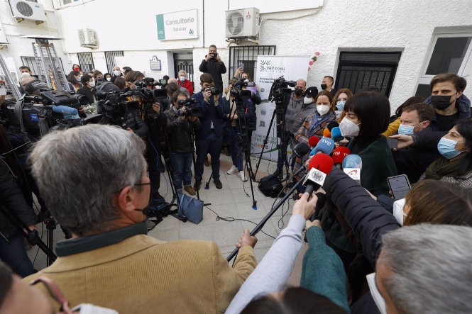 La ministra de Ciencia e Innovación, Diana Morant, atiende a los medios en imagen de archivo en Escúzar (ÁLEX CÁMARA - EUROPA PRESS) 