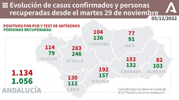 Evolución de la pandemia en Andalucia (JUNTA)