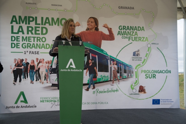 Marifrán Carazo ha presentado la ampliación del metro (JUNTA)