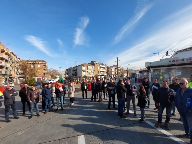 Visita al trazado de  la prolongación sur del metro (JUNTA)