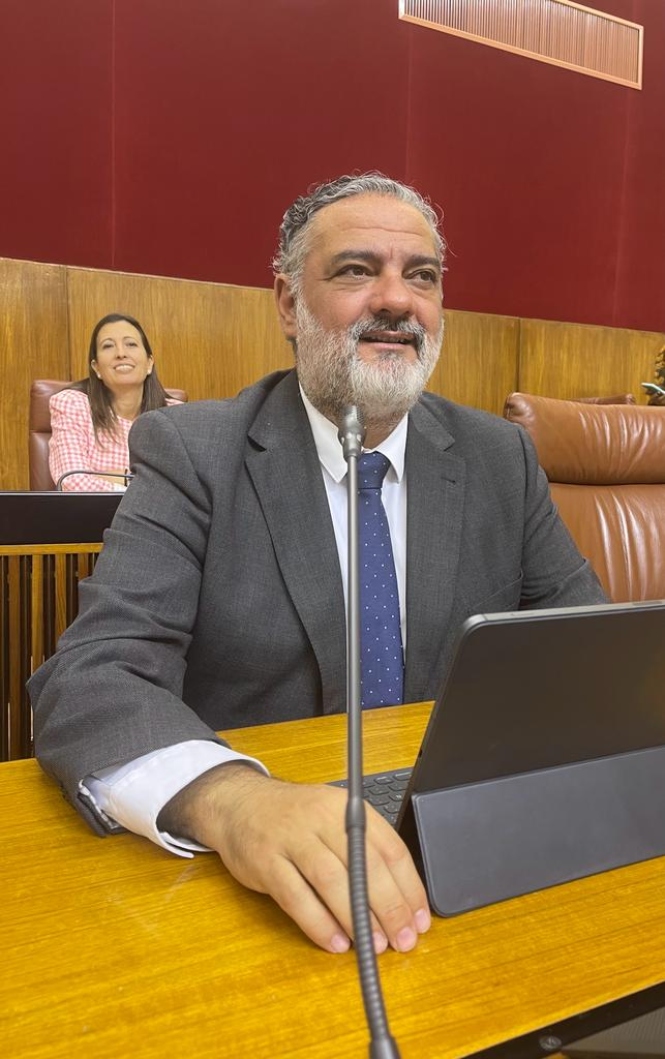 El parlamentario andaluz del PP, Pablo García (PP)