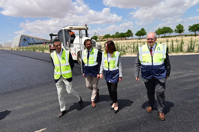 Imagen de la visita a las obras (JUNTA)