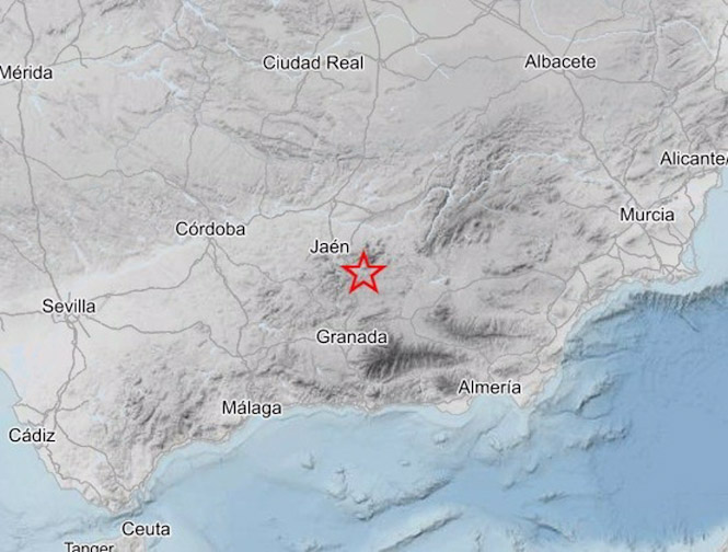 Mapa del seísmo (IGN)