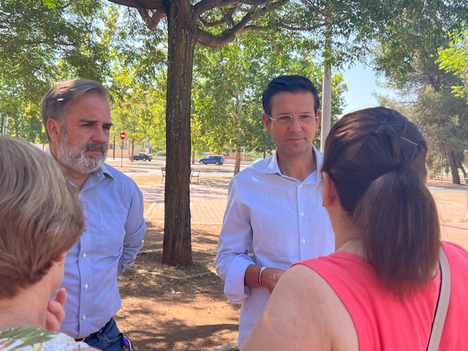 Imagen de la visita a la zona norte (PSOE)