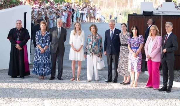 La Reina Sofía y Felipe de Bélgica, en Villa Astrida, el pasado lunes (REMITIDA POR EL AYUNTAMIENTO) La Reina Sofía y Felipe de Bélgica, en Villa Astrida, el pasado lunes (REMITIDA POR EL AYUNTAMIENTO)
