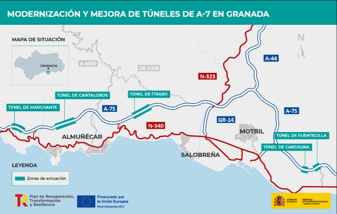 Mapa de donde se realizarán las obras (SUBDELEGACIÓN) 