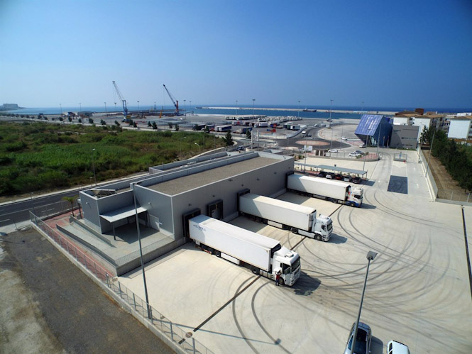 Vistas aéreas del Punto de Inspección Fronterizo de Motril (PUERTO DE MOTRIL)