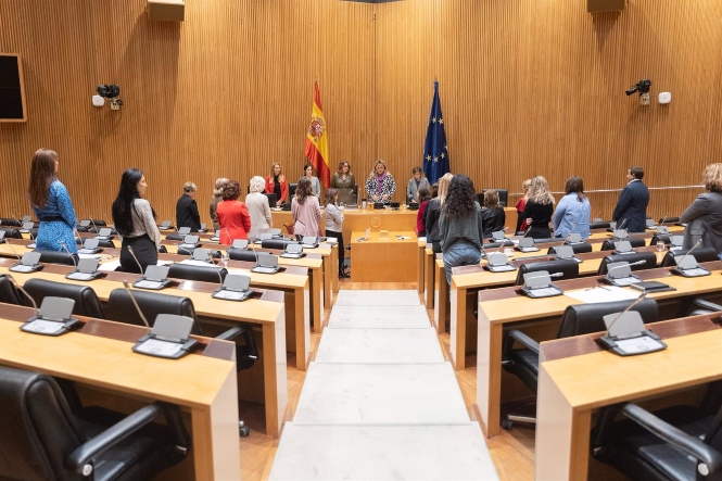 Vista general de la Comisión de seguimiento y evaluación de los Acuerdos del Pacto de Estado en materia de Violencia de Género (EDUARDO PARRA / EUROPA PRESS)