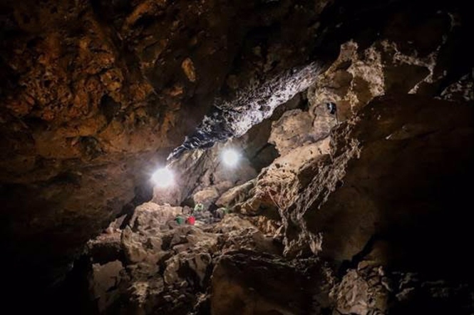 Interior de la Cueva de los Murciélagos (BLAS RAMOS RODRÍGUEZ/REMITIDA POR LA UNIVERSIDAD D) 