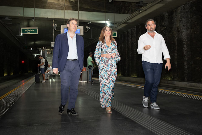Imagen de la visita a la estación de Alcázar del Genil (JUNTA)