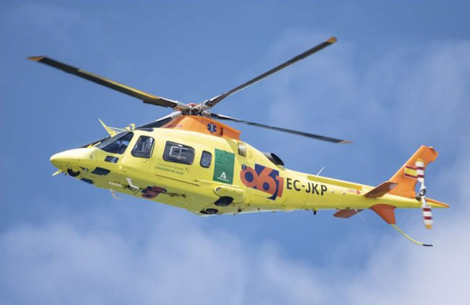 Flota de helicópteros del 061 de Andalucía. Archivo (JUNTA DE ANDALUCÍA)