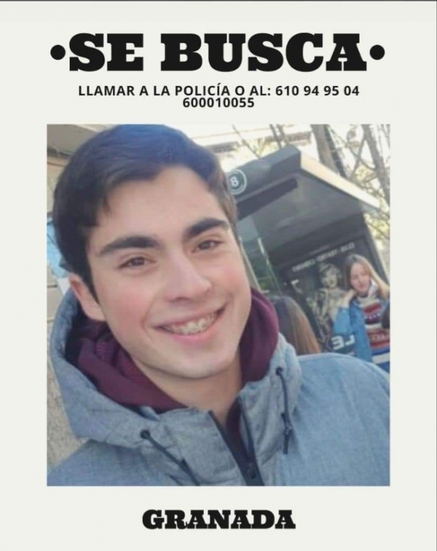Imagen del joven desaparecido Imagen del joven desaparecido