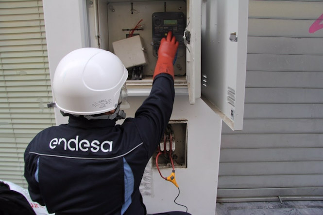 Técnico de Endesa revisa una instalación (ENDESA)