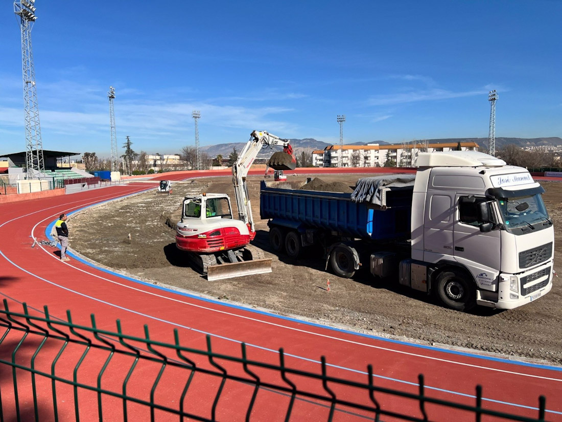 Trabajos en la Ciudad Deportiva de la Diputación, antes de la apertura del expediente (AYUNTAMIENTO)