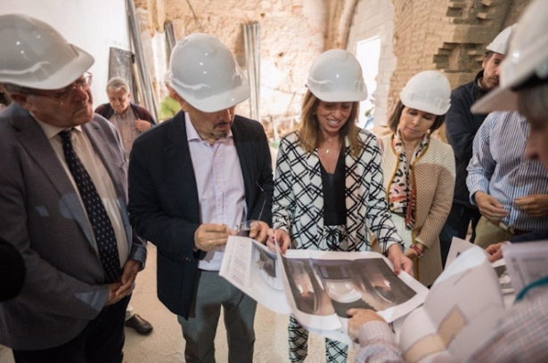 Visita a las obras de rehabilitación de la iglesia de San Andrés, en imagen de archivo (JUNTA DE ANDALUCÍA(