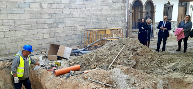 Imagen de la visita a las obras (JUNTA)