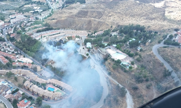 Incendio en la zona de Cerro del Oro (PERFIL DEL INFOCA EN LA RED SOCIAL `X`) 