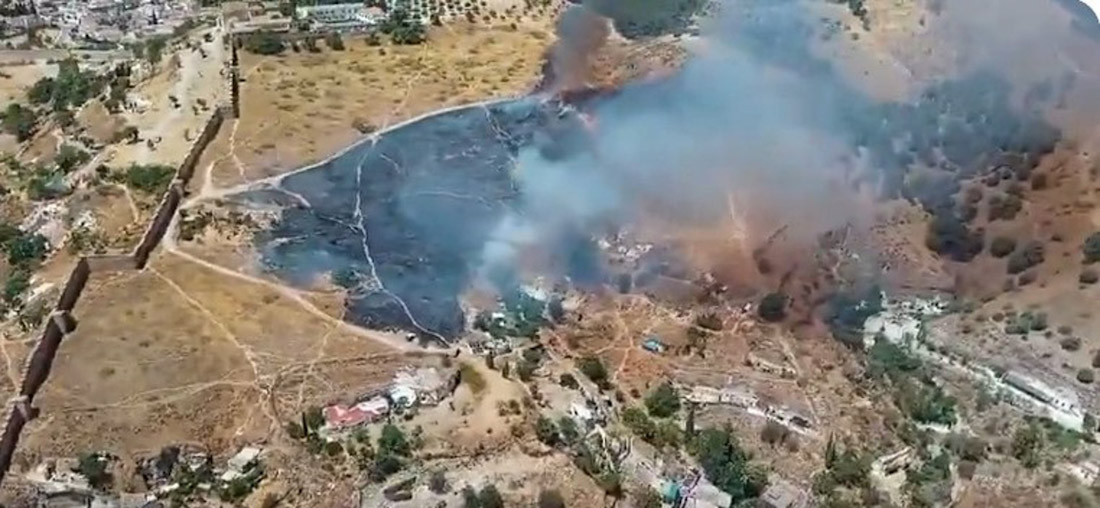 Incendio en el entorno del Sacromonte (INFOCA)