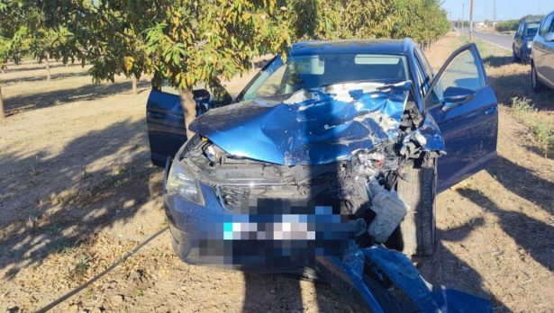 Uno de los vehículos afectados.(POLICÍA LOCAL DE ÍLLORA)