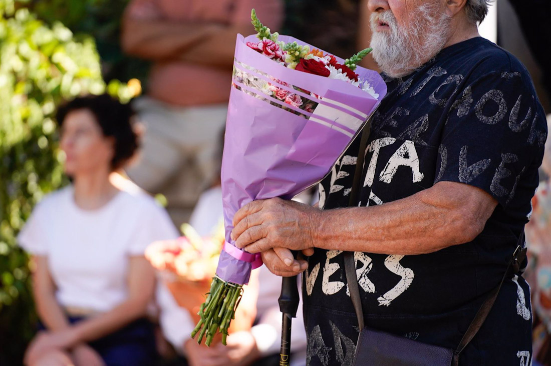 Ceremonia de homenaje y acto solemne de entrega a los familiares de los restos humanos de las víctimas del Barranco de Víznar, el pasado junio en Víznar (ARSENIO ZURITA - EUROPA PRESS)