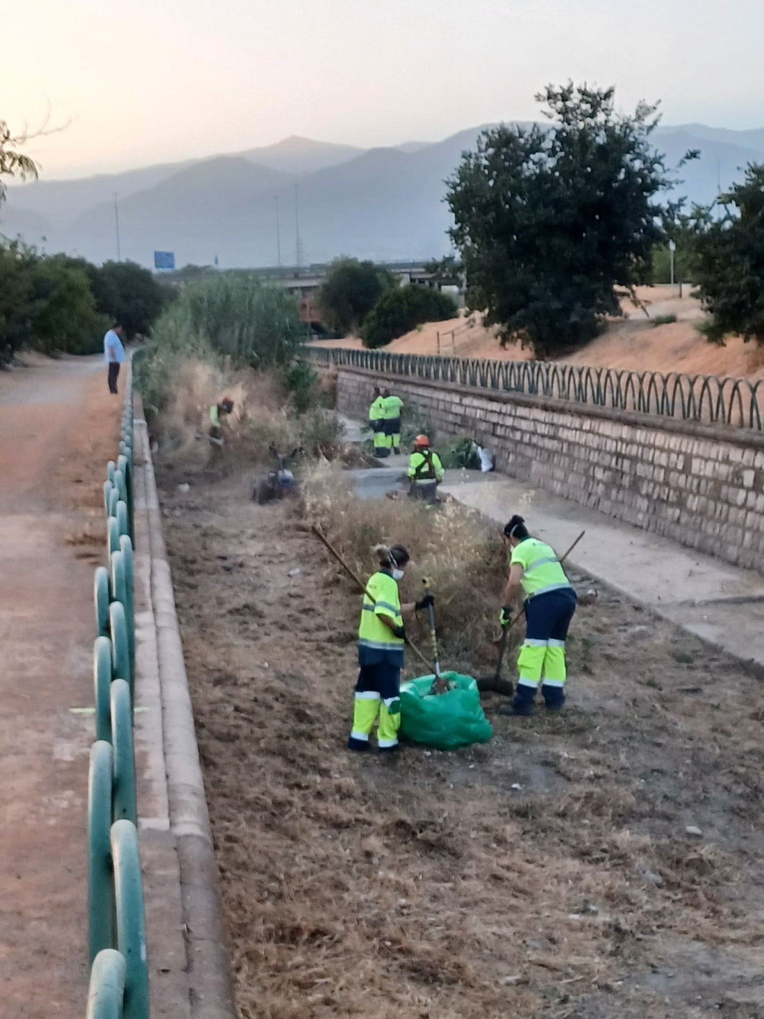 Desbroce en el Río Monachil (AYUNTAMIENTO GRANADA)
