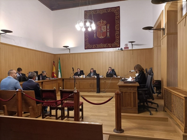 Juicio en la Audiencia de Granada por el robo de la talla de Santa Margarita que iba a subastarse en Nueva York, este pasado martes (EUROPA PRESS)