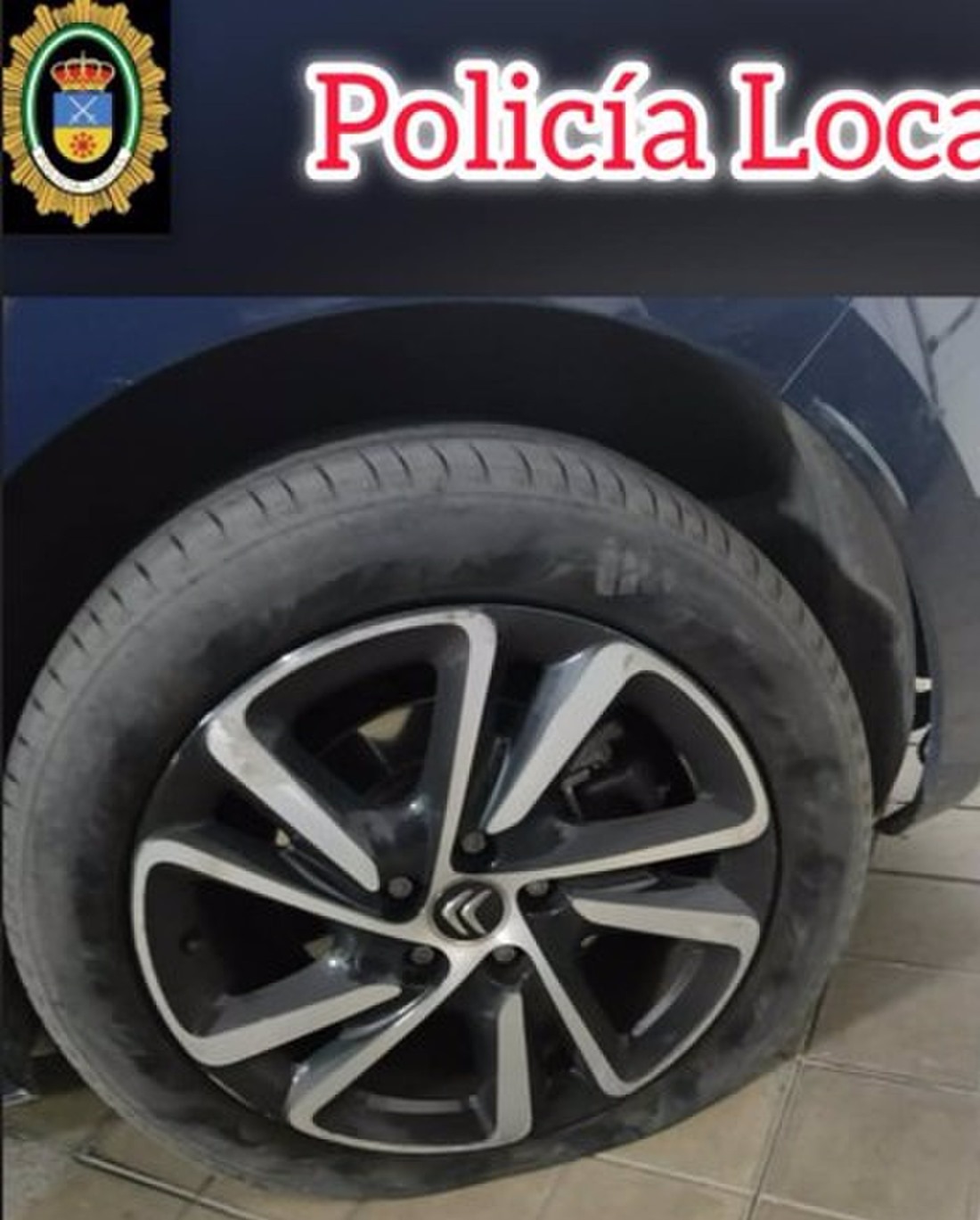 Agreden a dos policías locales de Maracena y atacan el coche patrulla con un bate de béisbol. (POLICÍA LOCAL DE MARACENA)