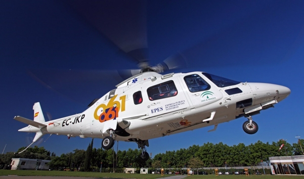 Helicóptero del 061, en una imagen de archivo (112)