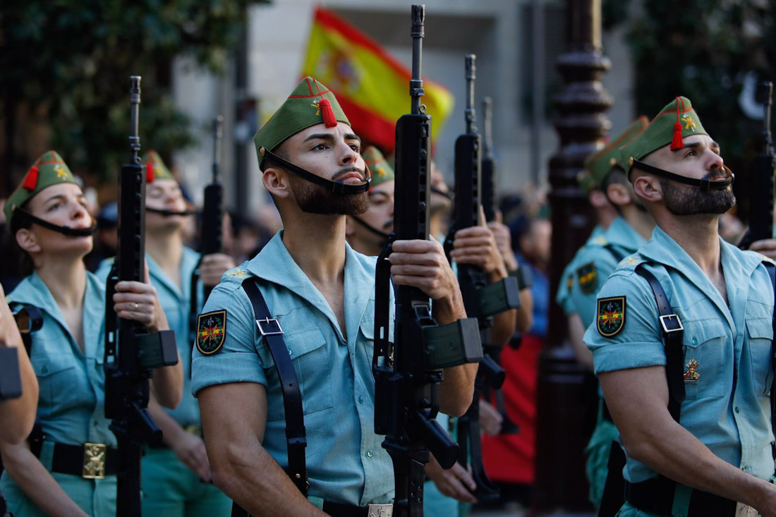 La Legión desfila durante la celebración del Día de la Toma de Granada, el pasado 2 de enero (ÁLEX CÁMARA - EUROPA PRESS)