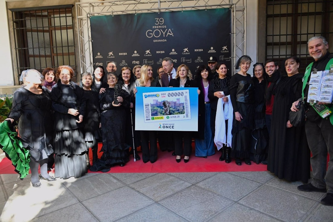 Presentación del cupón dedicado a los Goya en el Ayuntamiento de Granada (ONCE)