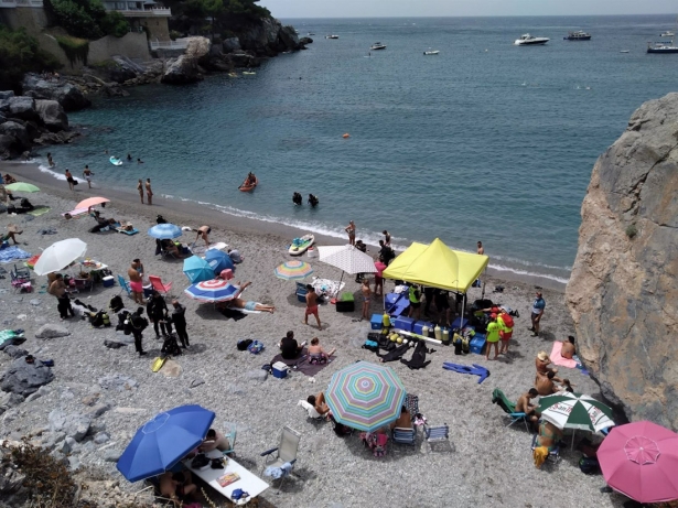 Zona oeste de la playa San Cristóbal de Almuñécar, en imagen de archivo (AYUNTAMIENTO DE ALMUÑÉCAR)