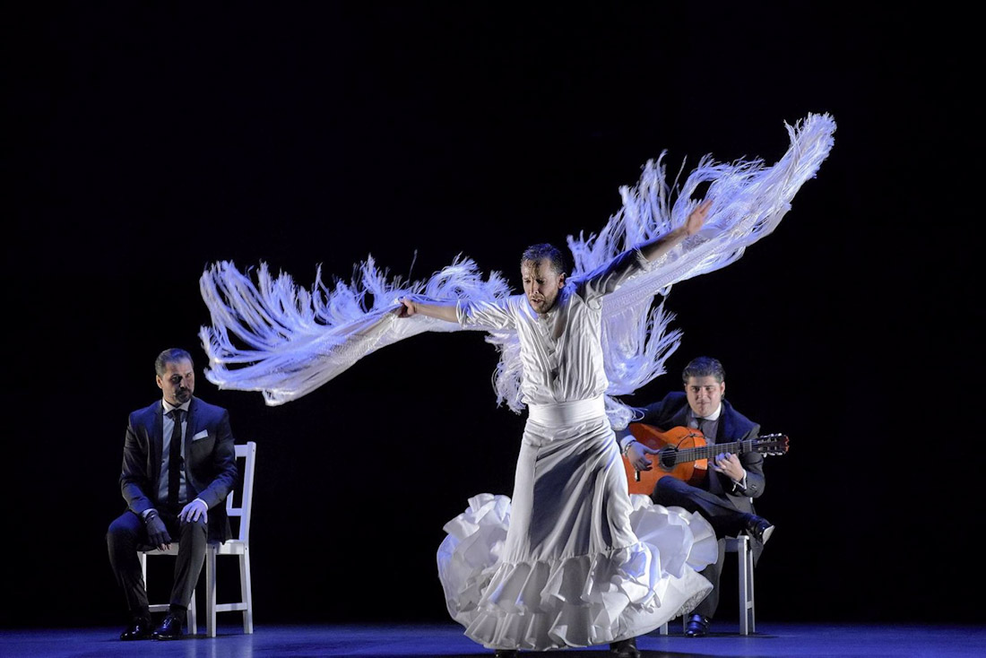 Imagen de archivo del bailaor Manuel Liñan durante un espectáculo flamenco (JUNTA DE ANDALUCÍA)