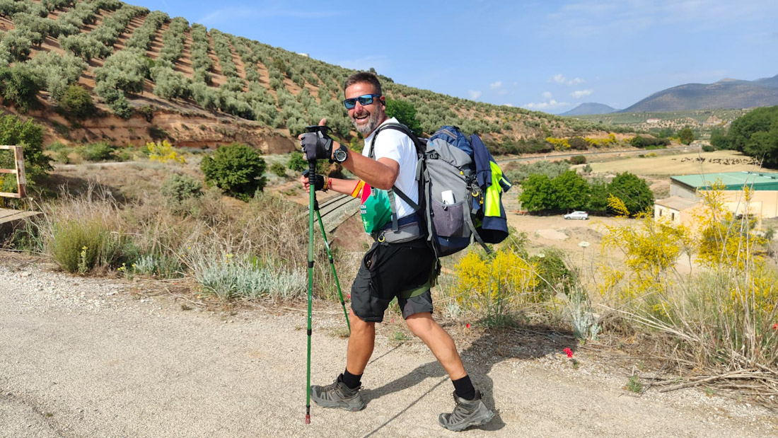 El Guardia Civil granadino durante el trayecto 