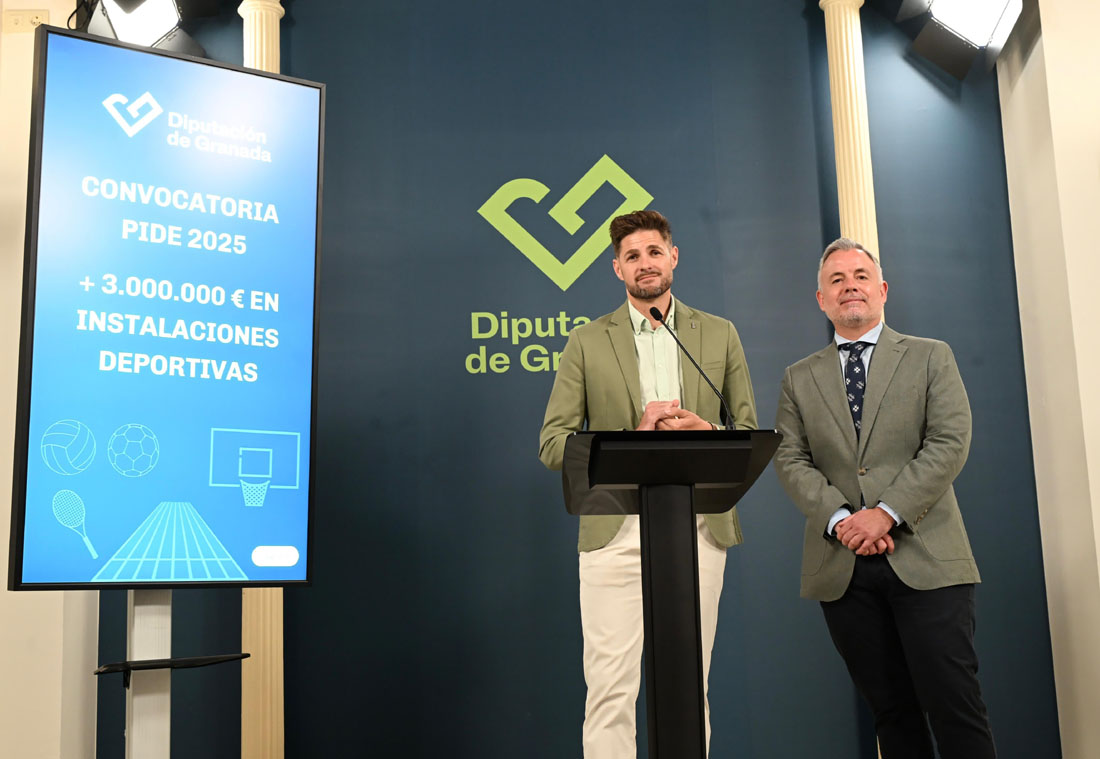 Eric Escobedo, diputado de Deportes, junto a Nicolás Navarro, portavoz del Equipo de Gobierno (DIPGRA)