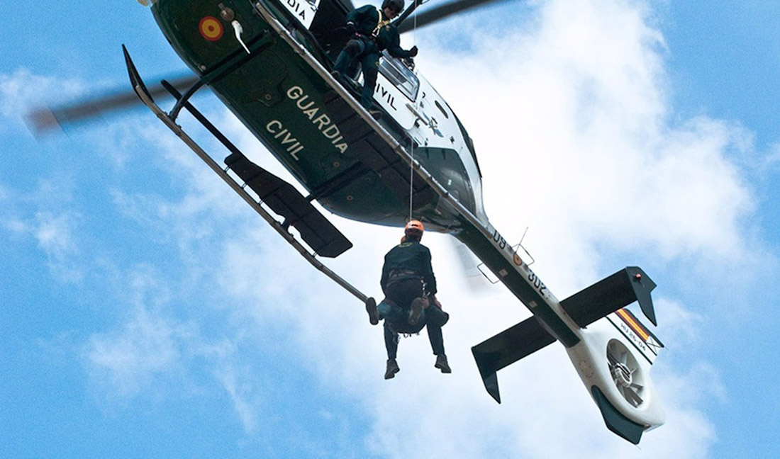 Helicóptero de la Guardia Civil (SEREIM-REMITIDA POR EL 112)